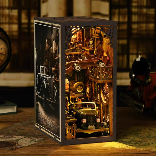 Car Player DIY Book Nook – 3D-Holzpuzzle-Bausatz